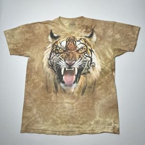 The Mountain Tshirt Tiger AOP Brown Chealsea Nickerson Nature Size 3XL XXXL